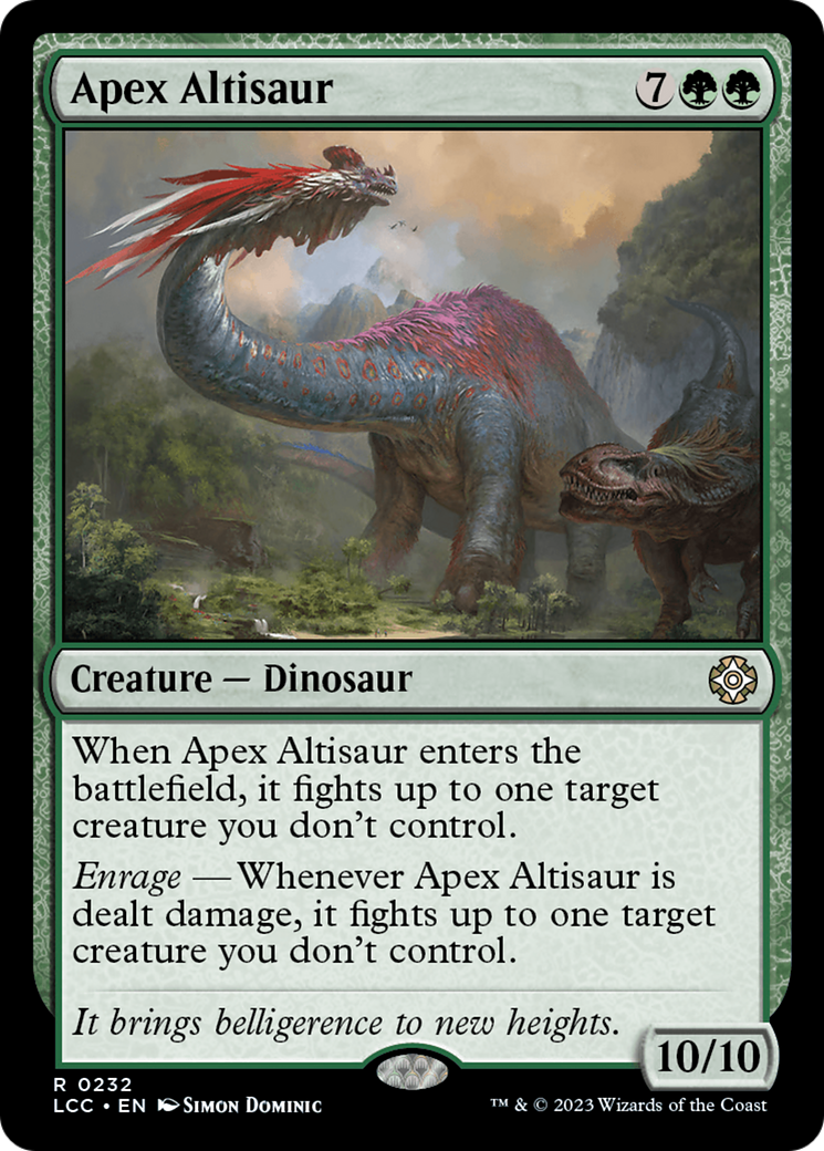 Apex Altisaur [The Lost Caverns of Ixalan Commander]-1