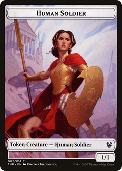Human Soldier Token (THB-002) - Theros Beyond Death Tokens Foil-1