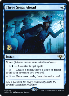 Three Steps Ahead [Outlaws of Thunder Junction Prerelease Promos]-1