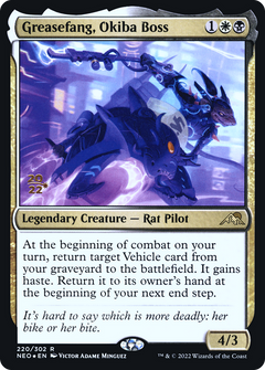 Greasefang, Okiba Boss [Kamigawa: Neon Dynasty Prerelease Promos]-1