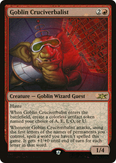Goblin Cruciverbalist (Galaxy Foil) [Unfinity]-1