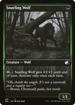 Snarling Wolf (199) [Innistrad: Double Feature]-1