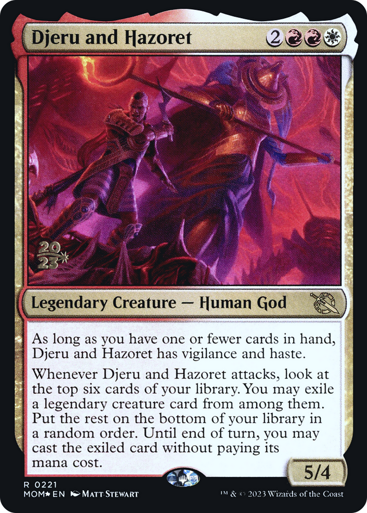Djeru and Hazoret [March of the Machine Prerelease Promos]-1