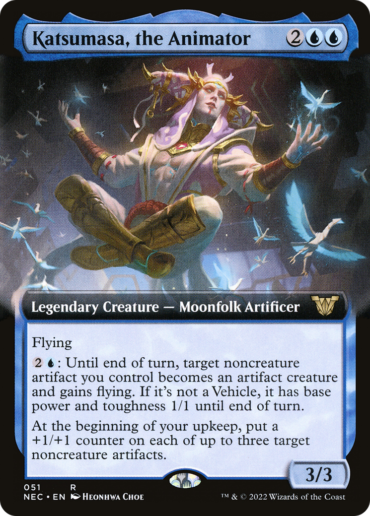 Katsumasa, the Animator (Extended Art) [Kamigawa: Neon Dynasty Commander]-1