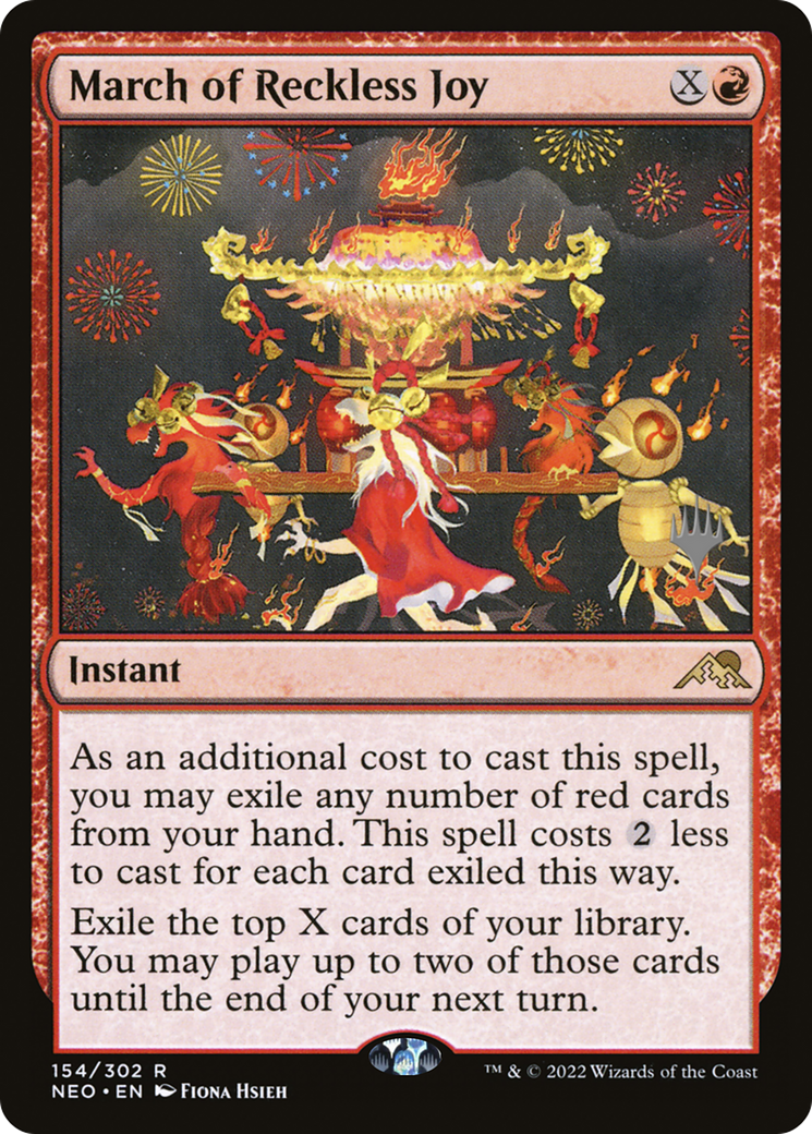 March of Reckless Joy (Promo Pack) [Kamigawa: Neon Dynasty Promos]-1