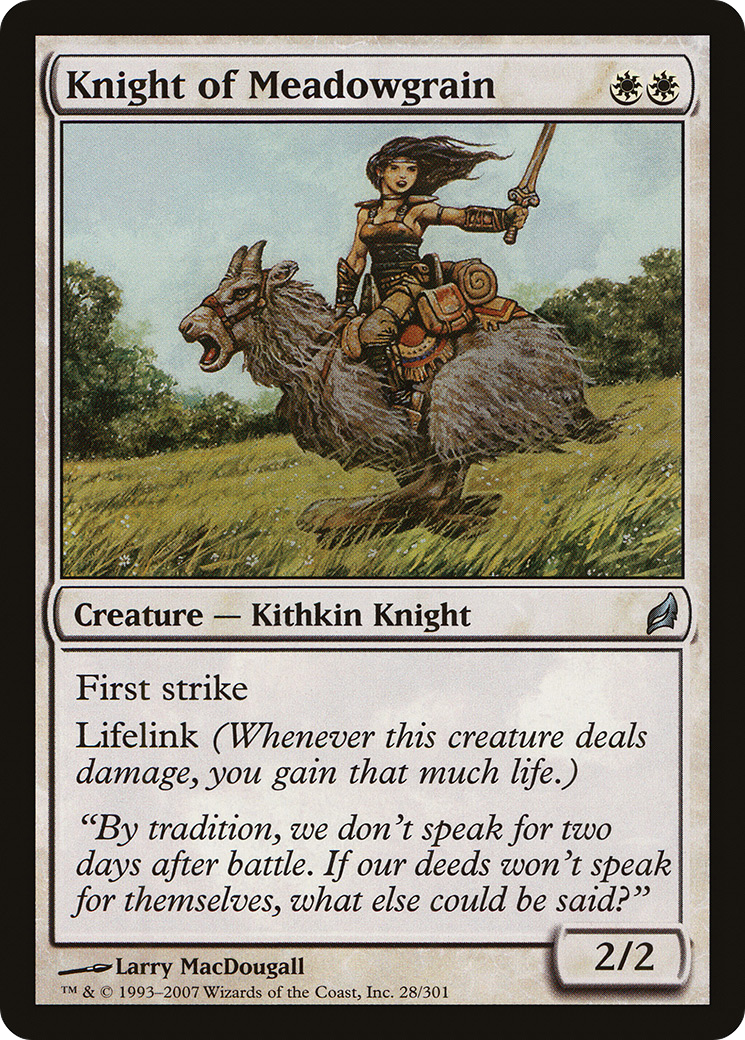 Knight of Meadowgrain [Lorwyn]-1