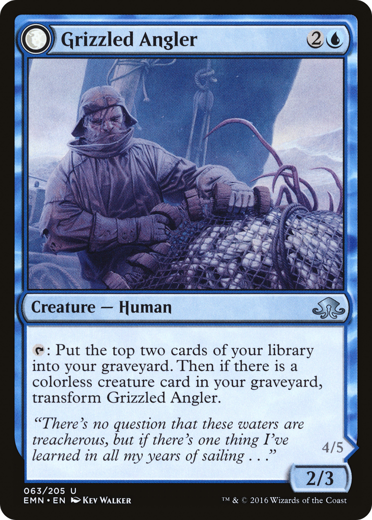 Grizzled Angler // Grisly Anglerfish [Eldritch Moon]-3