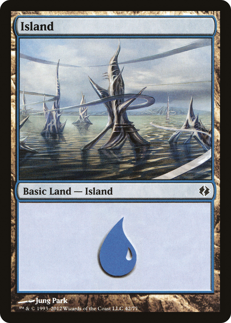 Island (42) [Duel Decks: Venser vs. Koth]-1