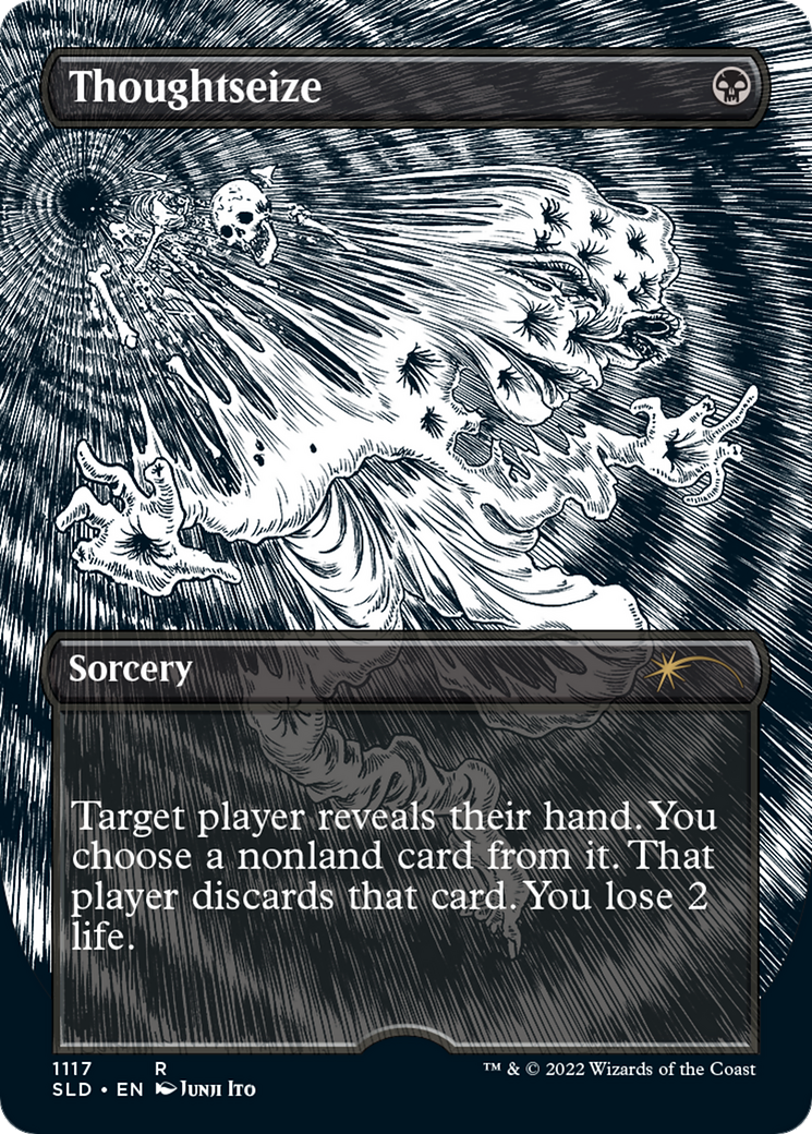 Thoughtseize (Japanese Borderless) [Secret Lair Drop Series]-1