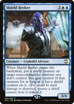 Shield Broker (Promo Pack) [Streets of New Capenna Commander Promos]-1