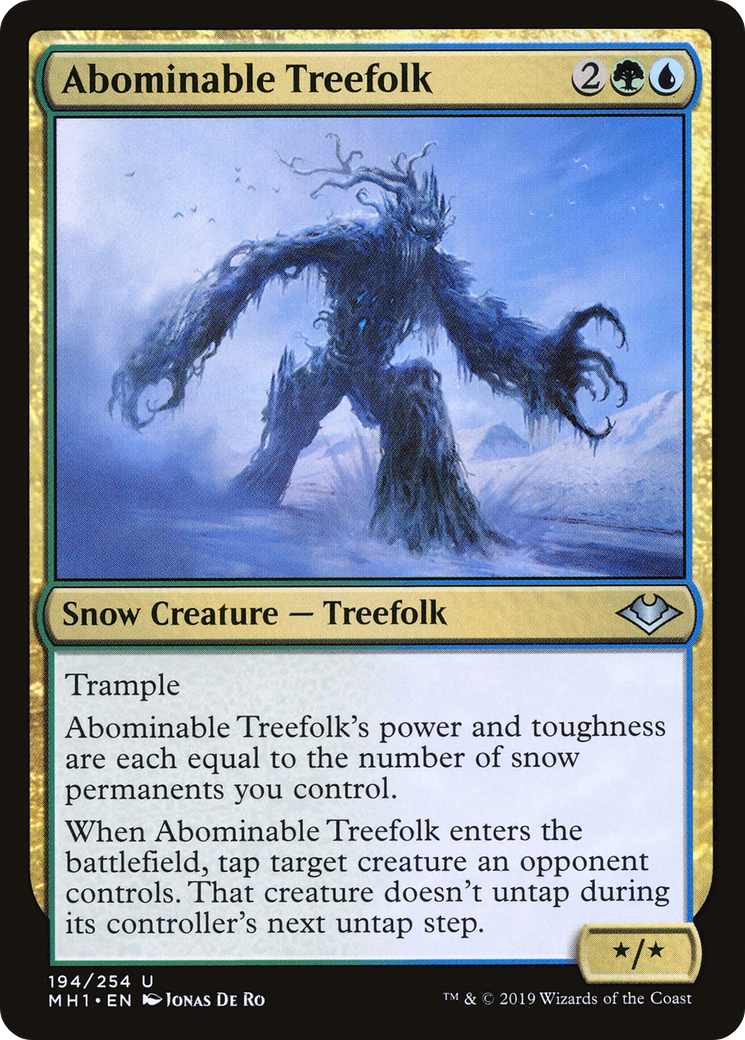 Abominable Treefolk [Modern Horizons]-1