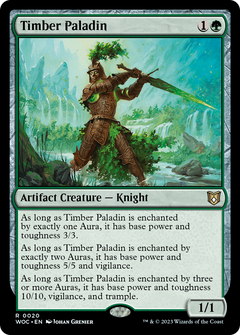 Timber Paladin [Wilds of Eldraine Commander]-1
