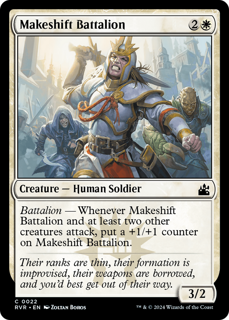 Makeshift Battalion [Ravnica Remastered]-1