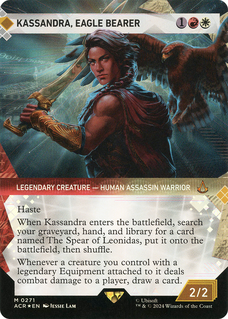 Kassandra, Eagle Bearer (Showcase) (Textured Foil) [Assassin's Creed]-1