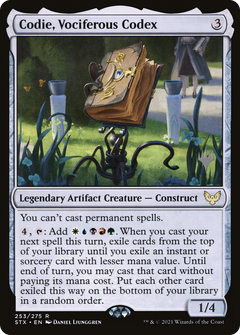 Codie, Vociferous Codex (Promo Pack) [Strixhaven: School of Mages Promos]-1