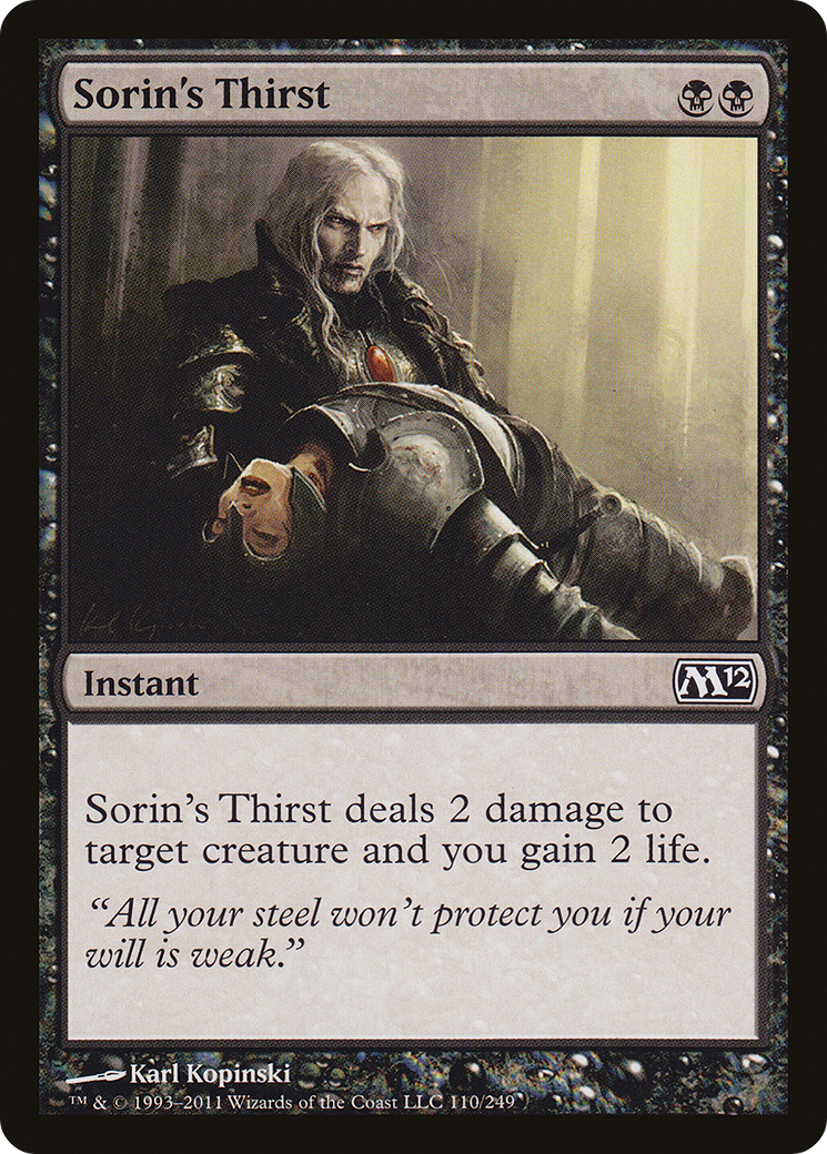 Sorin's Thirst [Magic 2012]-1