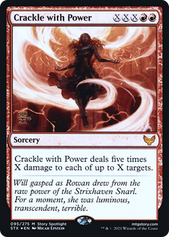 Crackle with Power [Strixhaven: School of Mages Prerelease Promos]-1