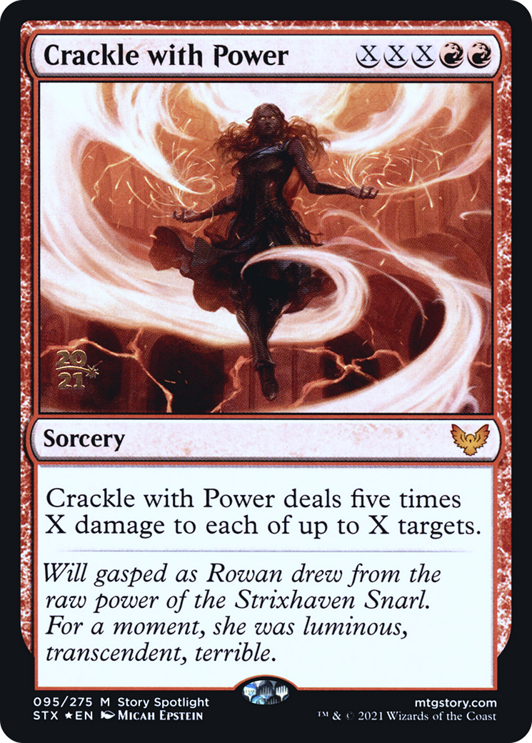 Crackle with Power [Strixhaven: School of Mages Prerelease Promos]-1