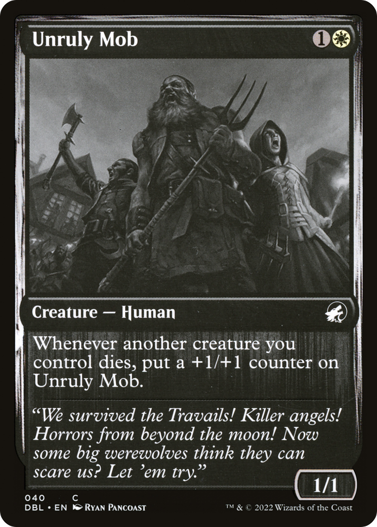 Unruly Mob (DBL-040) - Innistrad: Double Feature-1