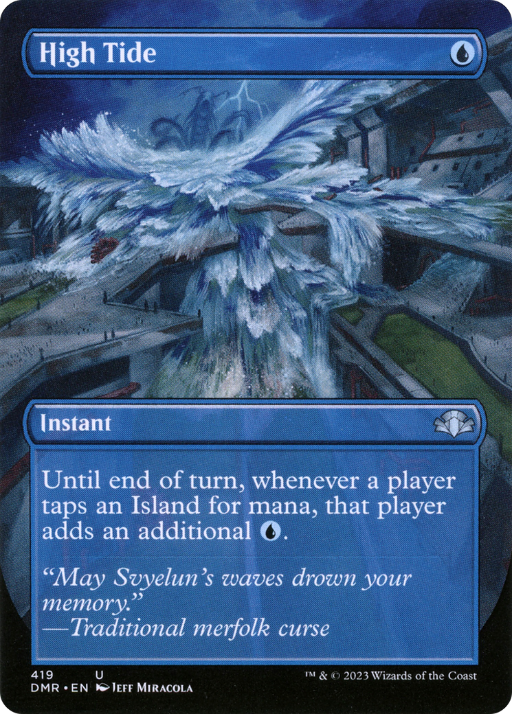 High Tide (Borderless Alternate Art) [Dominaria Remastered]-1