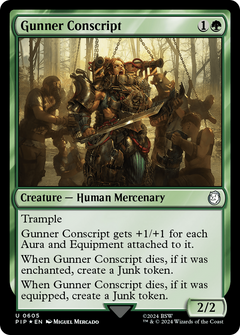 Gunner Conscript (Surge Foil) [Fallout]-1