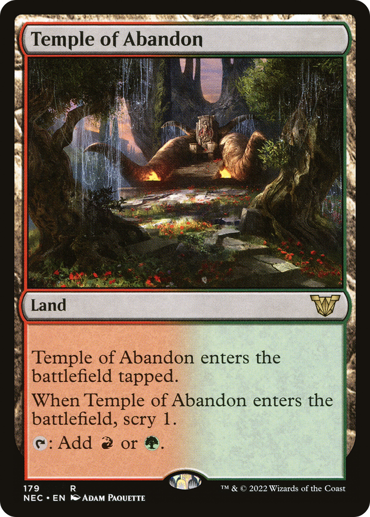 Temple of Abandon [Kamigawa: Neon Dynasty Commander]-1