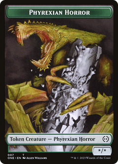 Phyrexian Horror (TONE-007) - Phyrexia: All Will Be One Tokens Foil-1