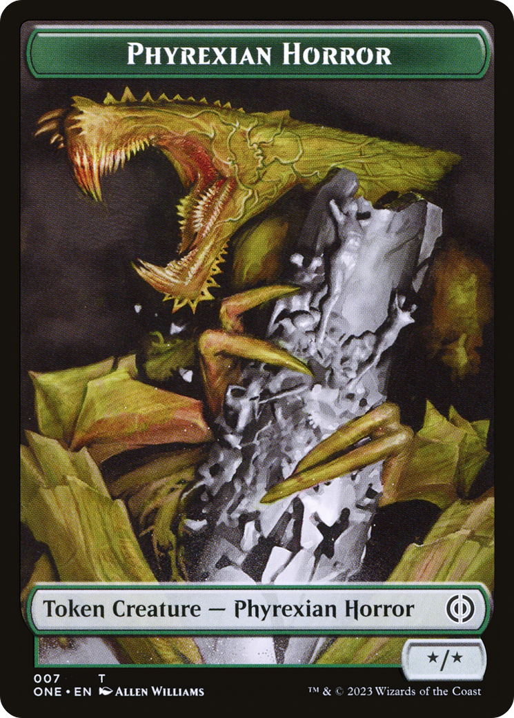 Phyrexian Horror (TONE-007) - Phyrexia: All Will Be One Tokens Foil-1