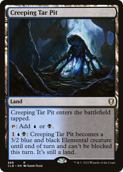 Creeping Tar Pit [Commander Legends: Battle for Baldur's Gate]-1