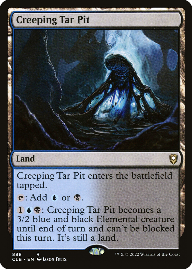 Creeping Tar Pit [Commander Legends: Battle for Baldur's Gate]-1