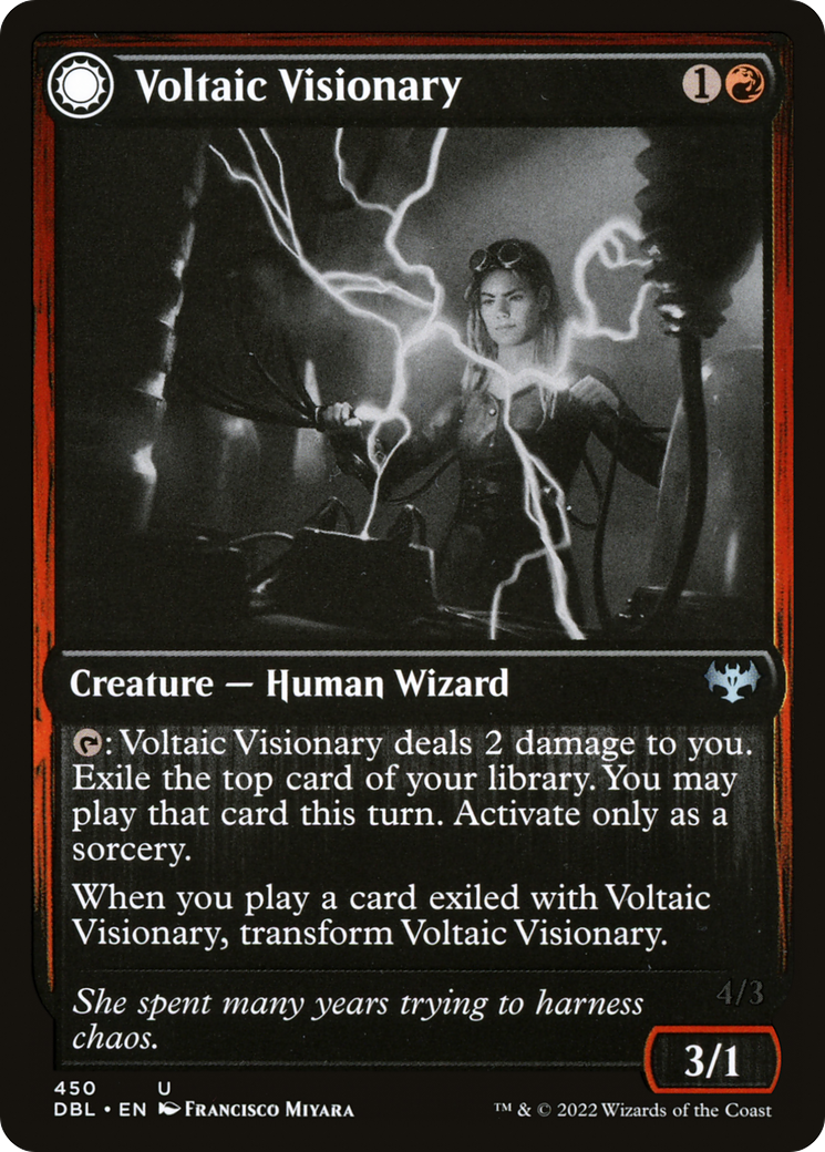 Voltaic Visionary (DBL-450) - Innistrad: Double Feature: (Double Faced Transform)-3