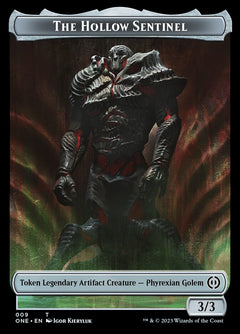 Phyrexian Mite (011) // The Hollow Sentinel Double-Sided Token [Phyrexia: All Will Be One Tokens]-2