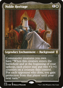 Noble Heritage (CLB-478) - Commander Legends: Battle for Baldur's Gate Etched Foil-1