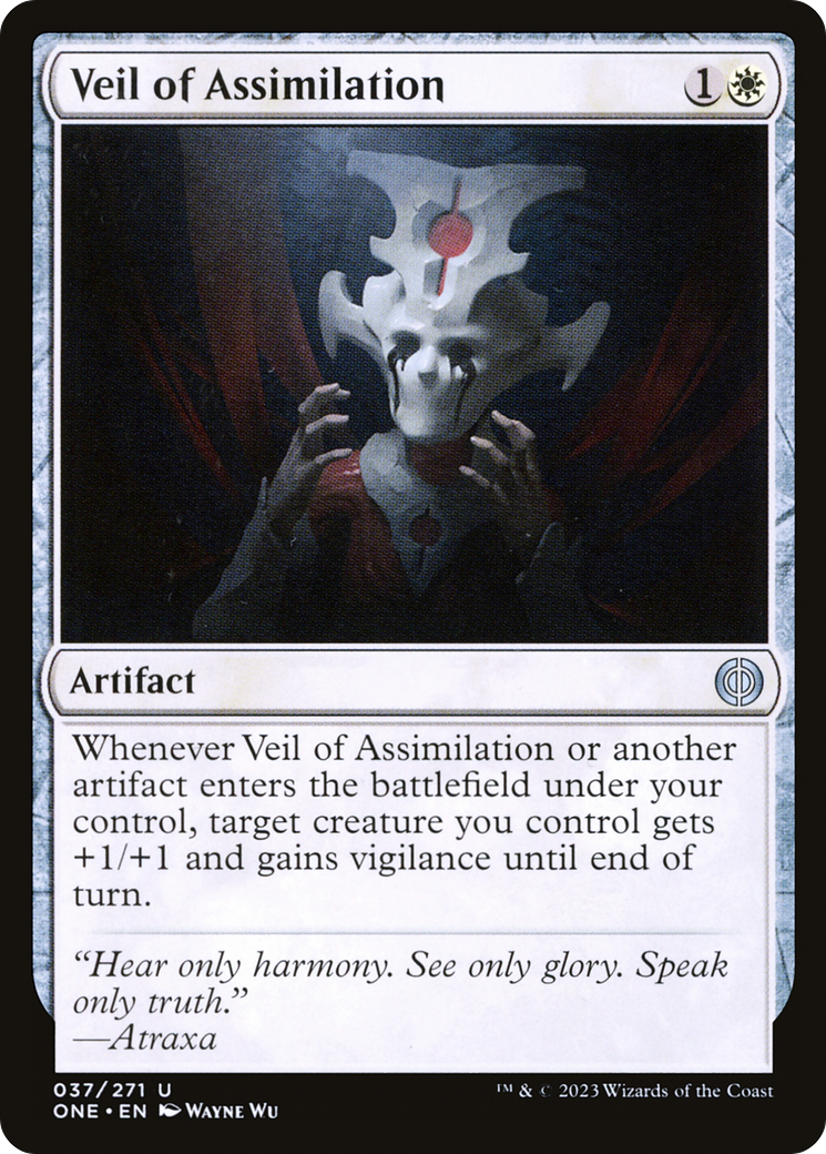 Veil of Assimilation (ONE-037) - Phyrexia: All Will Be One Foil-1
