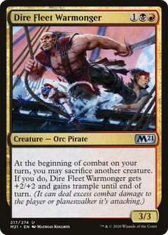 Dire Fleet Warmonger [Core Set 2021]-1