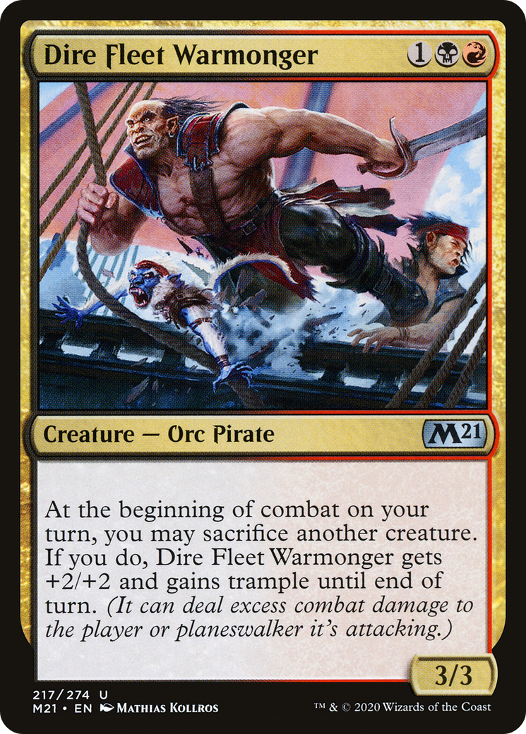 Dire Fleet Warmonger [Core Set 2021]-1