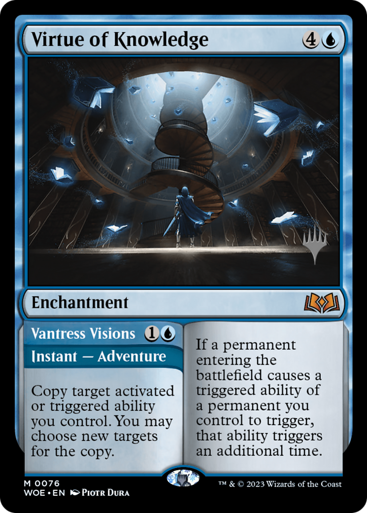 Virtue of Knowledge (PPWOE-076) - Wilds of Eldraine Promos-1