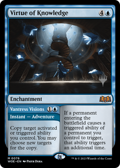 Virtue of Knowledge (PPWOE-076) - Wilds of Eldraine Promos Foil-1