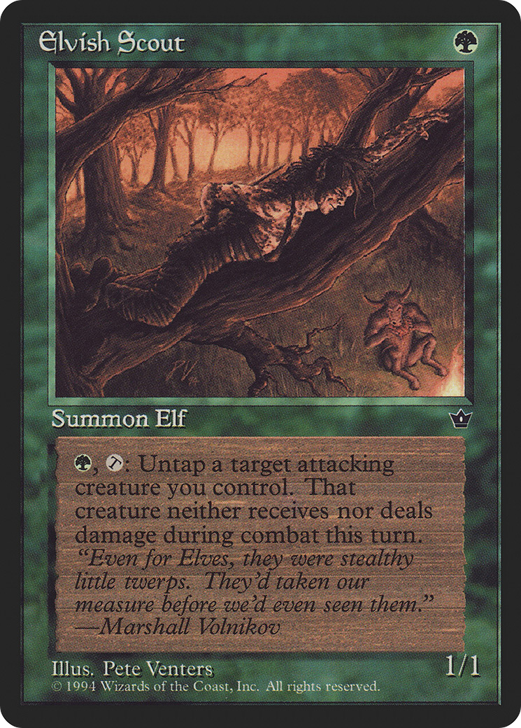 Elvish Scout (Pete Venters) [Fallen Empires]-1