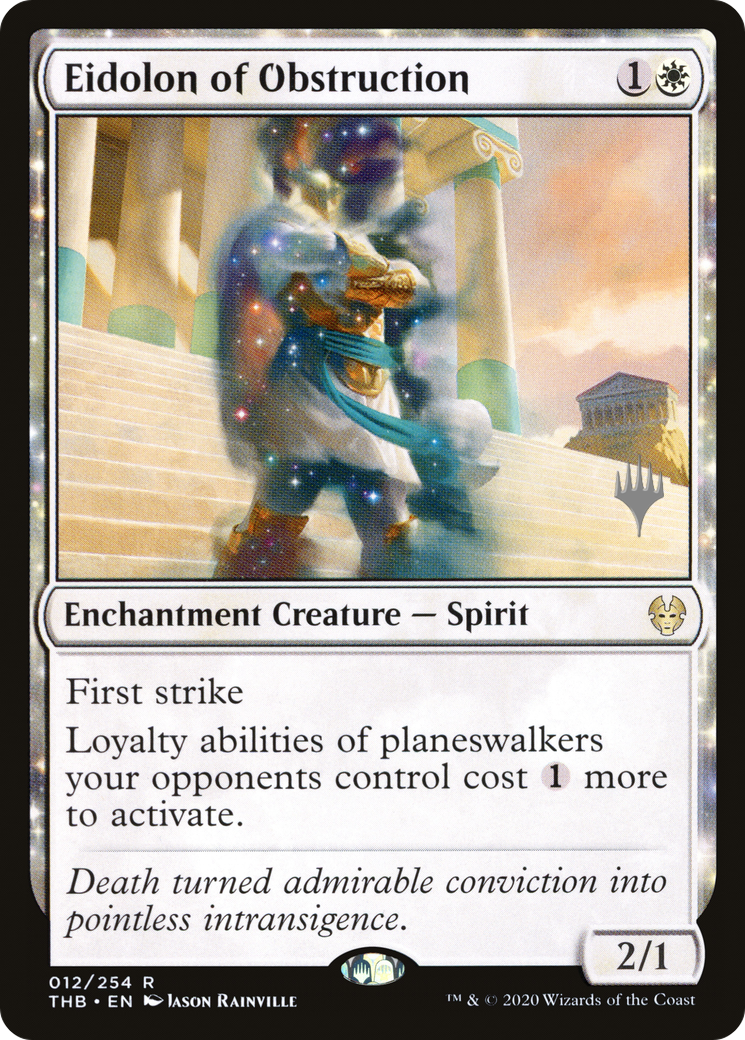 Eidolon of Obstruction (Promo Pack) [Theros Beyond Death Promos]-1