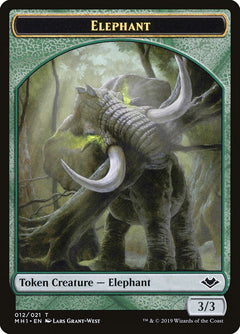 Soldier (004) // Elephant (012) Double-Sided Token [Modern Horizons Tokens]-2
