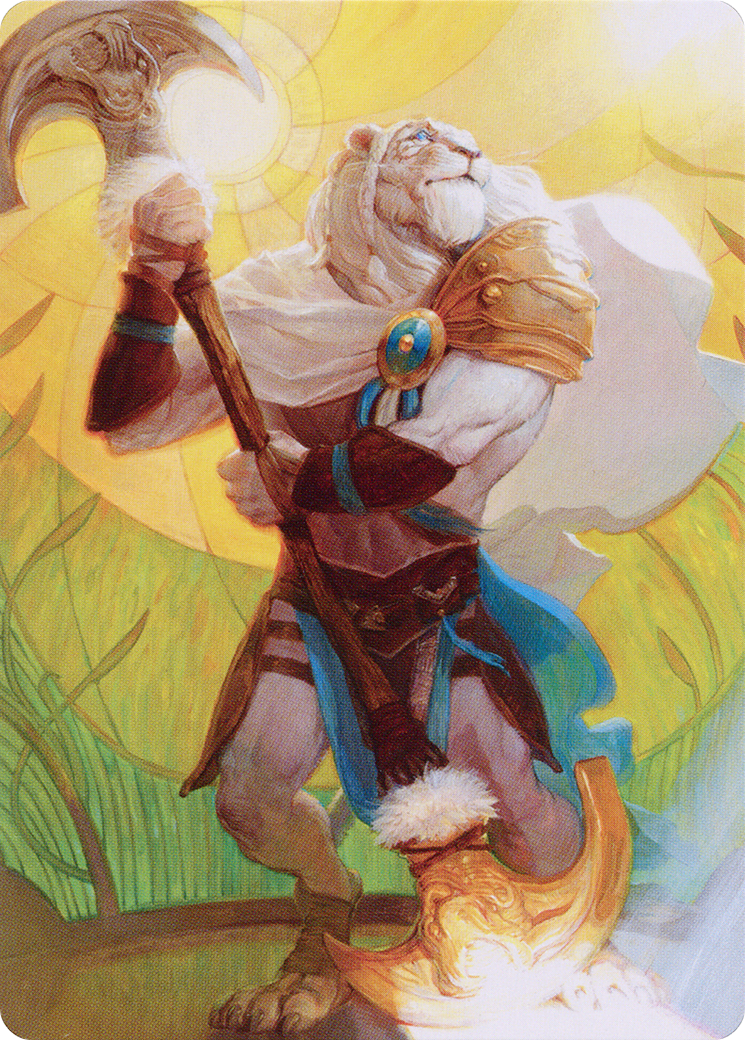 Ajani, Sleeper Agent // Ajani, Sleeper Agent (ADMU-042) - Dominaria United Art Series (Borderless) Foil-3