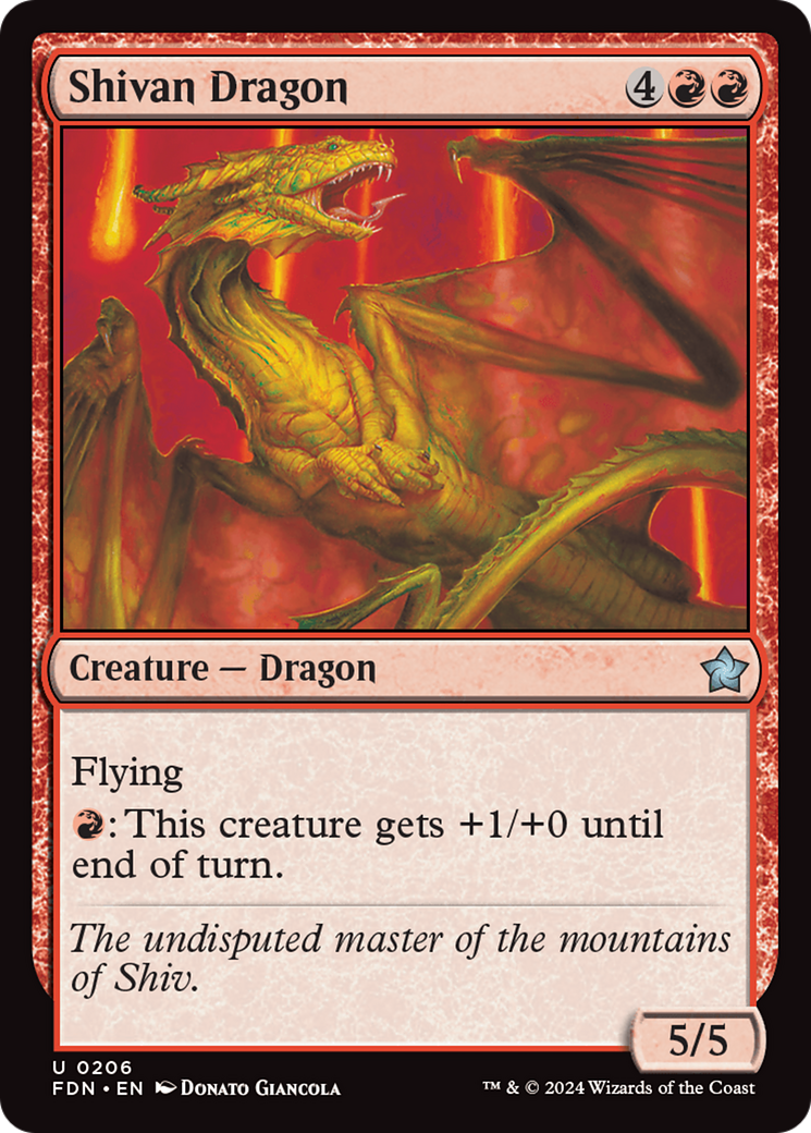 Shivan Dragon [Foundations]-1