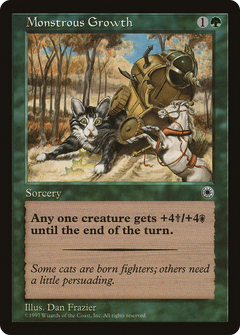 Monstrous Growth (With Flavor Text) [Portal]-1