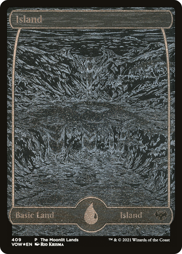 Island (VOW-409) - Innistrad: Crimson Vow Etched Foil-1