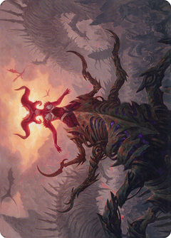 Sheoldred, the Apocalypse // Sheoldred, the Apocalypse (ADMU-026) - Dominaria United Art Series (Borderless)-1