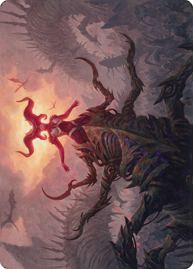 Sheoldred, the Apocalypse // Sheoldred, the Apocalypse (ADMU-026) - Dominaria United Art Series (Borderless)-3