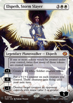 Elspeth, Storm Slayer (Borderless) [Tarkir: Dragonstorm]-1