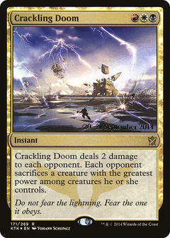 Crackling Doom [Khans of Tarkir Prerelease Promos]-1