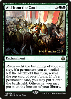 Aid from the Cowl [Aether Revolt Prerelease Promos]-1